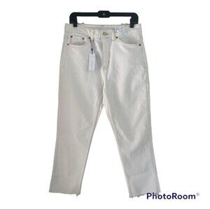 Topshop Straight white Jeans size 30